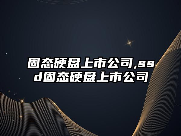 固態(tài)硬盤上市公司,ssd固態(tài)硬盤上市公司